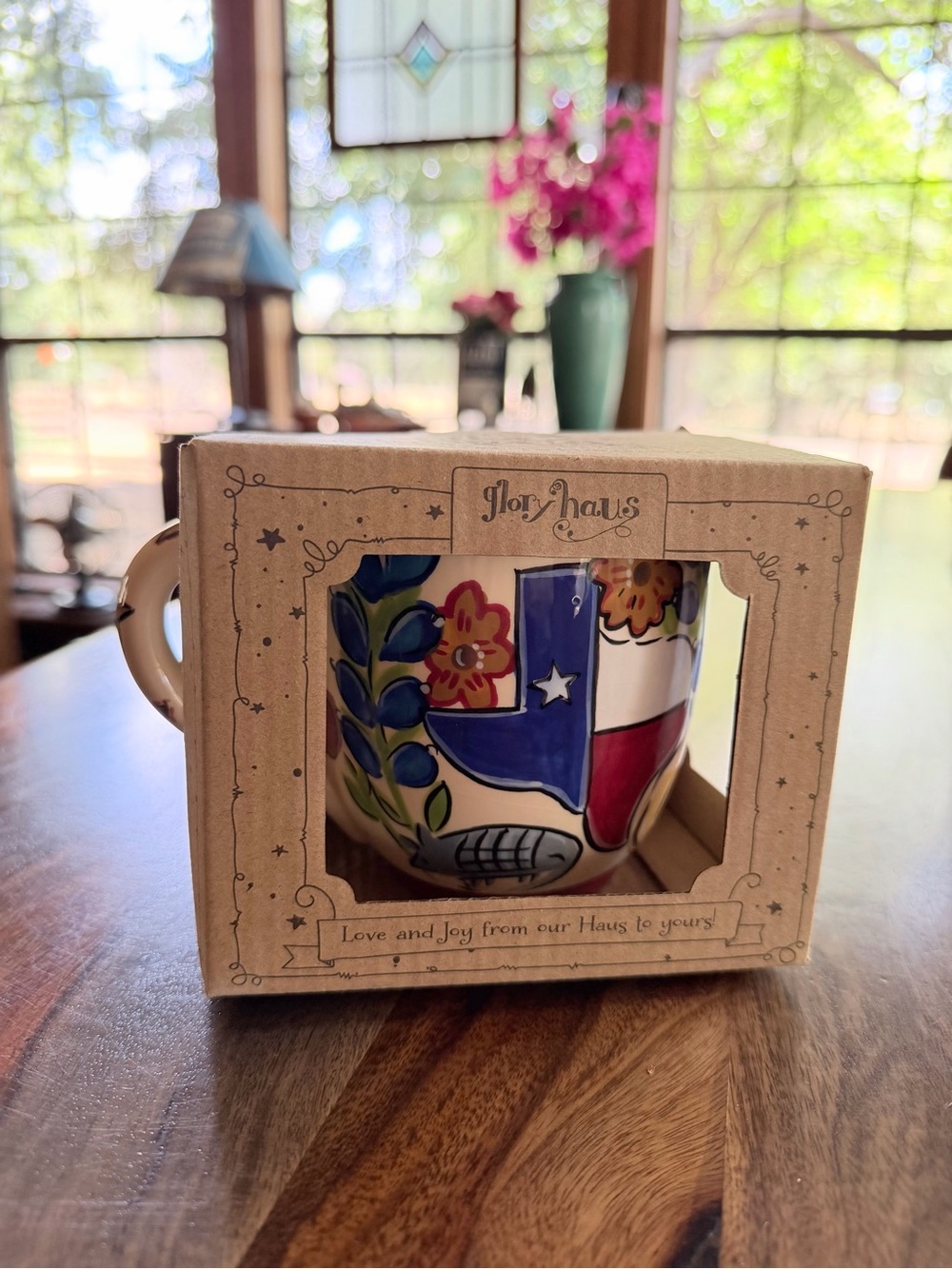 New in Box Glory Haus State of Texas Coffee Mug